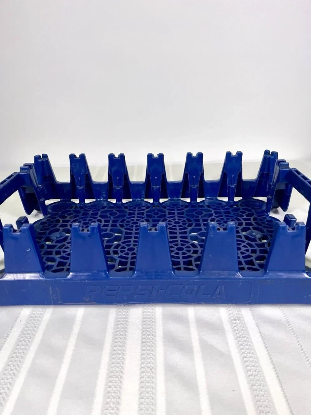 VTG 90s Pepsi Cola Crate Case Blue Plastic Carrier Tray 24 Bottles Display Retro